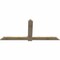 Ekena Millwork Eugene Rough Sawn Timber Gable Bracket, Douglas Fir, 84"W x 38"H x 2"D x 6"F, 11/12 Pitch GBW084X38X0206EUG00RDF - alternate 2